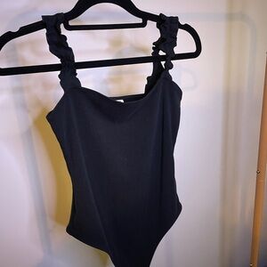 Sunday Best Elegant Black Bodysuit